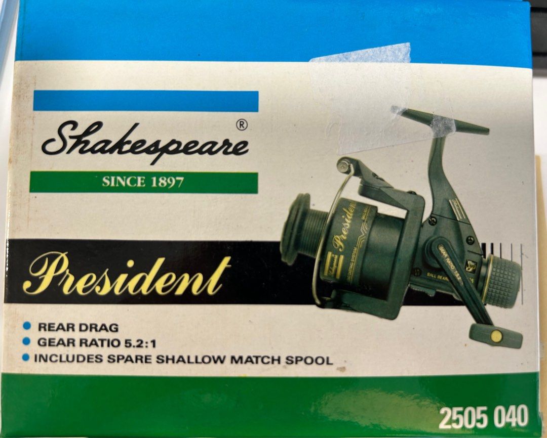 Shakespeare President fishing reel 釣魚魚攪, 運動產品, 釣魚- Carousell