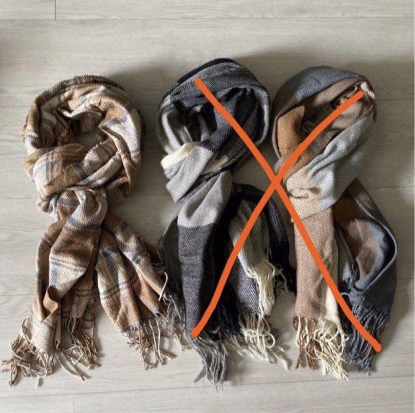 Shawl scarves assorted 3 for 10 Women s Fashion Watches Accessories Scarves on Carousell