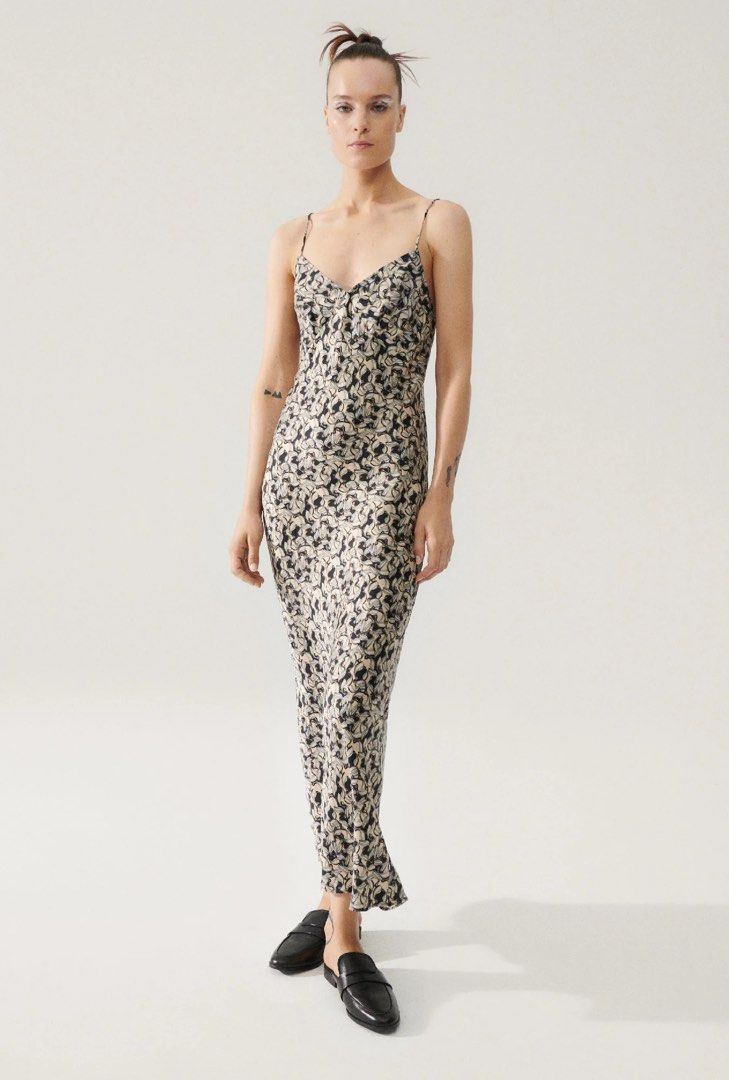 silk laundry deco slip dress Luxury '90s Style: The Silk Laundry Uniform