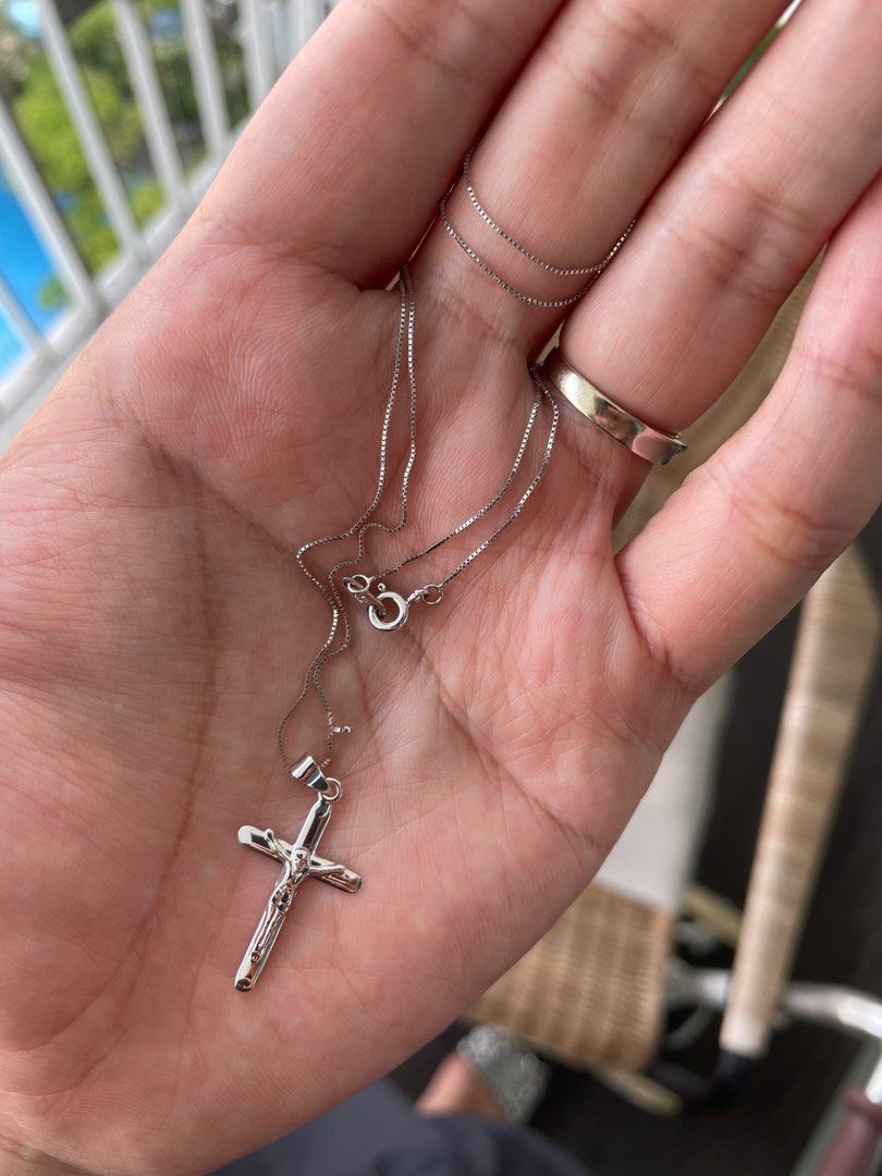 Gold cross necklace price on sale