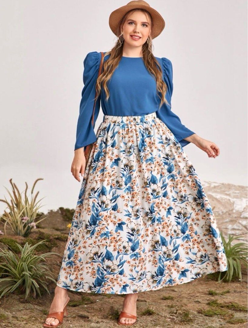 Full skirt online and blouse