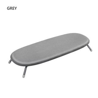 Small portable grey folding ironing board