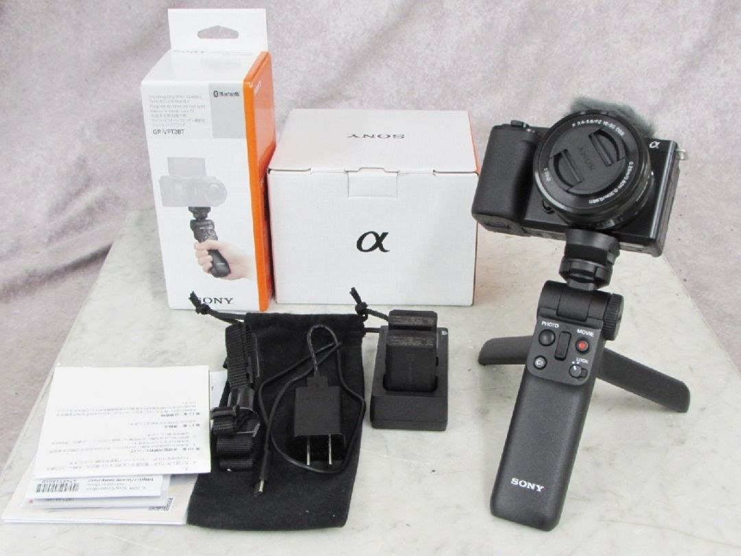 SONY 索尼ZV-E10/GP-VPT2BT 鏡頭交換型數碼相機/拍攝手柄套裝帶盒子