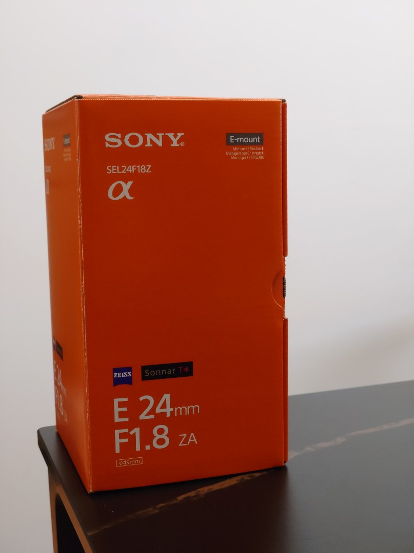 Sony Sonnar T* E 24mm F1.8 ZA SEL24F18Z, 攝影器材, 鏡頭及裝備