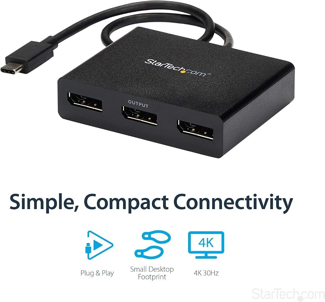 Splitter multiple windows mini DP to DisplayPort splitter split screen
