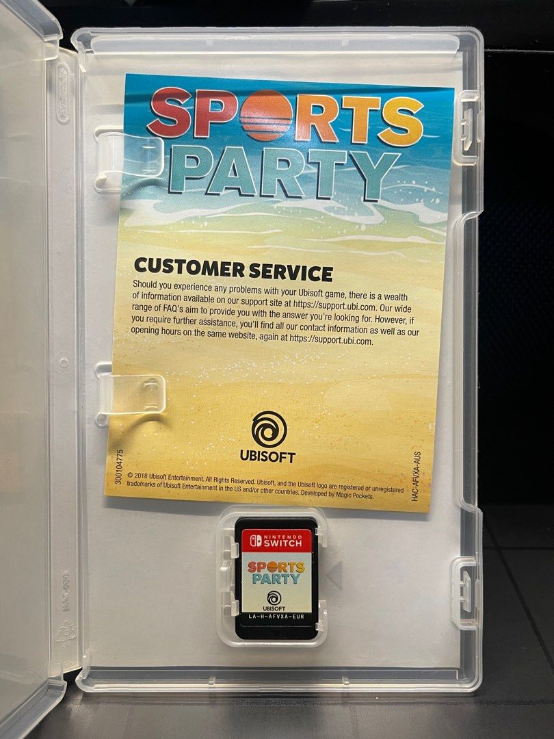 Sports Party (Category: Nintendo) located in Muntinlupa City. Submitted by pipatsundoku (Listing ID 1232453117, Image 2). Description: Played a few times, no issues RFS: I need extra funds I will try to respond to your inquiry as soon as I can. Thank you.