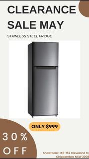 STAINLESS STEEL FRIDGE CLEARANCE 30% OFF TODAY !! BUY NOW !!