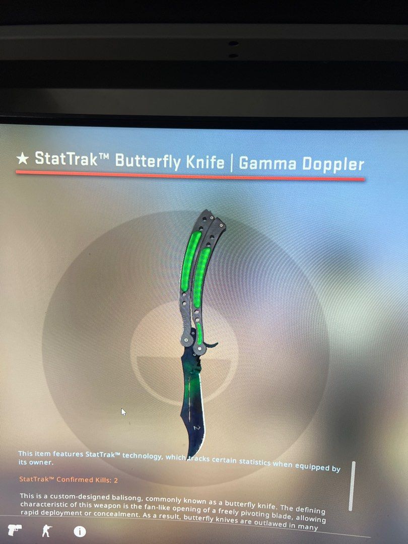 Stattrak Butterfly Knife gamma doppler FN, Video Gaming, Gaming