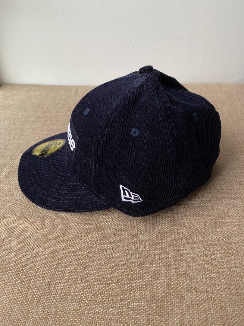 Corduroy Box Logo New Era 7-1/4 Navy｜帽子