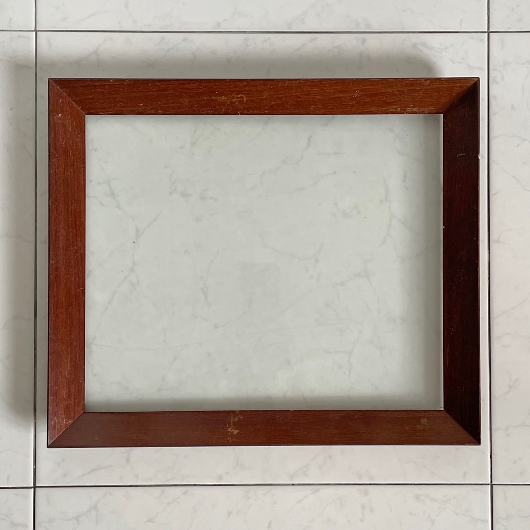 Teak wood Picture Frame vintage, Furniture & Home Living, Home Decor