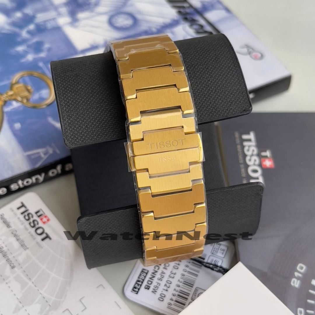 Tissot PRX Quartz EOL Gold Dial T137.410.33.021.00, Luxury, Watches on