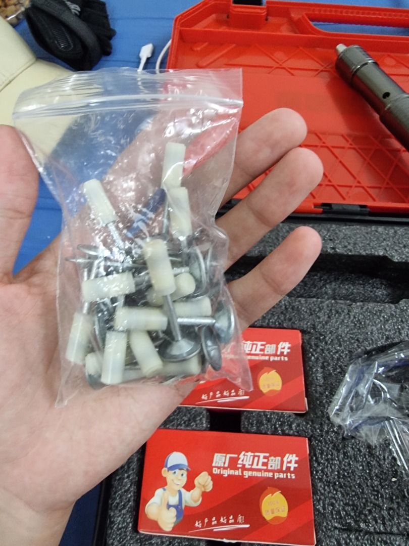 Titan nail gun and its nails, Furniture & Home Living, Home Improvement