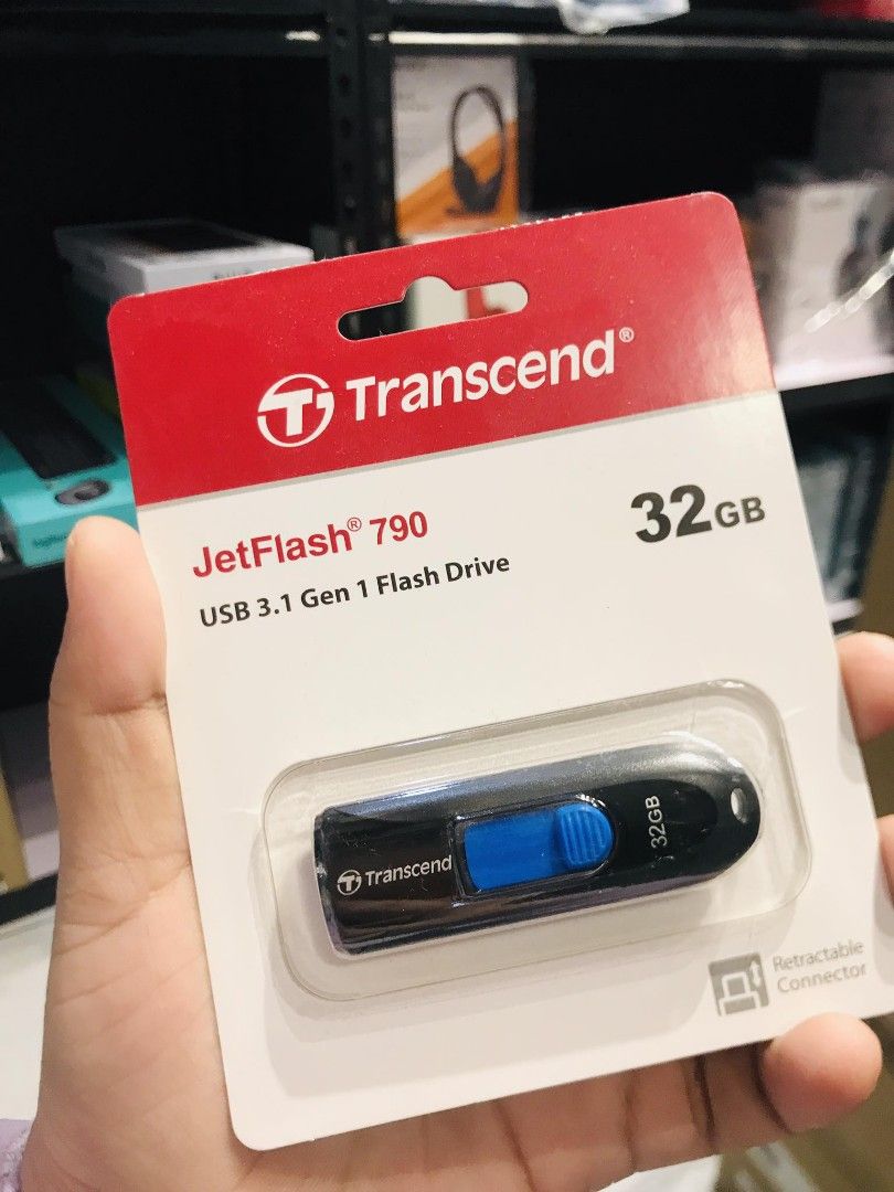 💯Transcend 32GB JF790 Flash Drive USB 3.1 TS32GJF790K, Mobile Phones ...