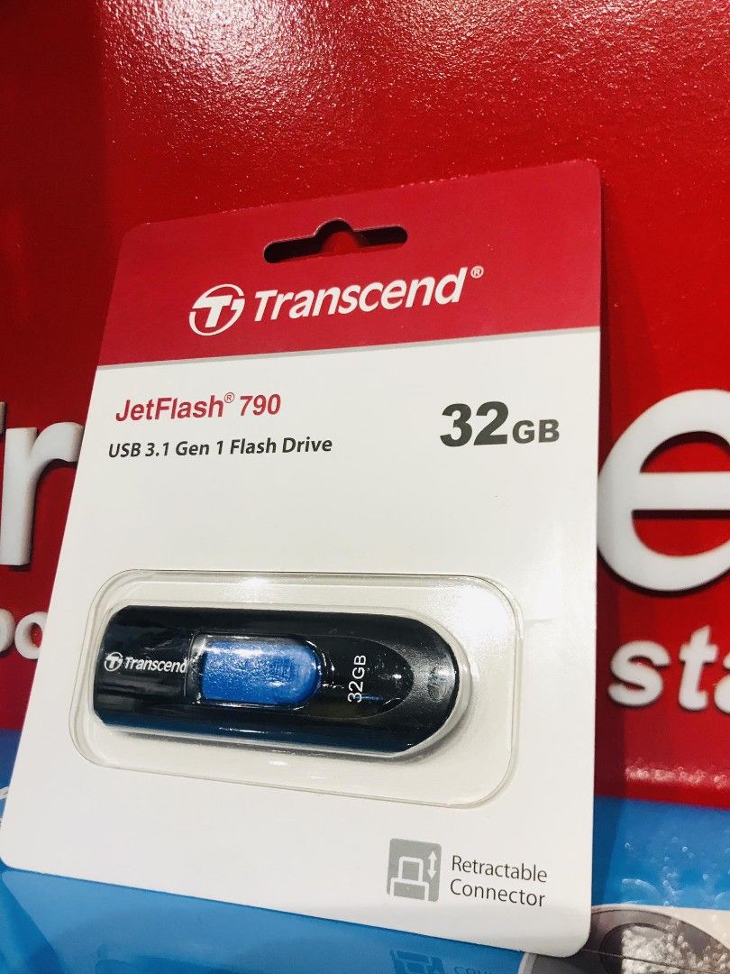 💯Transcend 32GB JF790 Flash Drive USB 3.1 TS32GJF790K, Mobile Phones ...