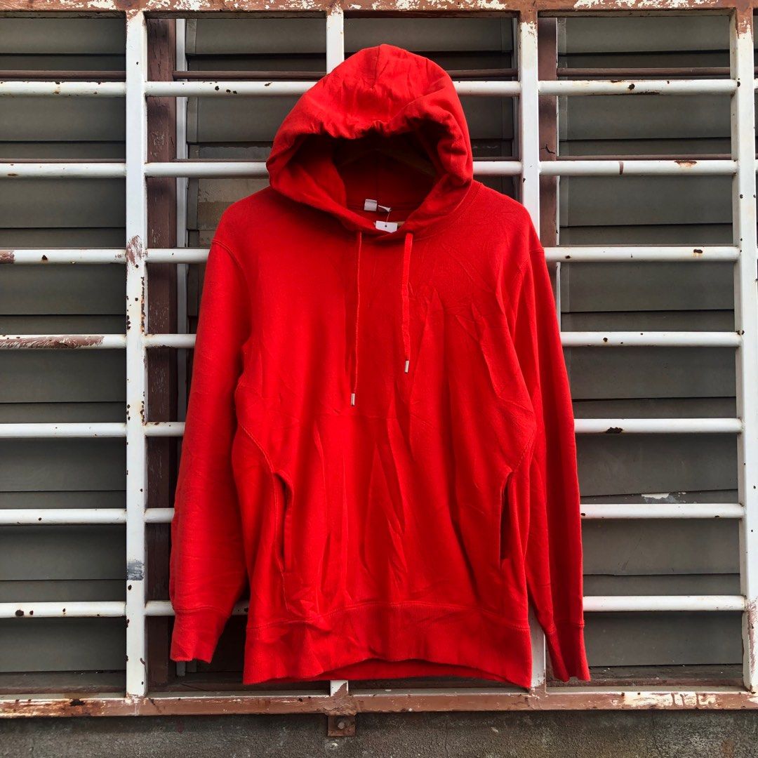 Plain red discount nike hoodie