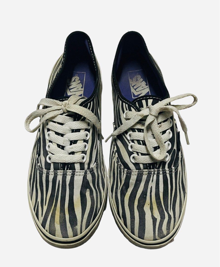 Vans shop authentic zebra