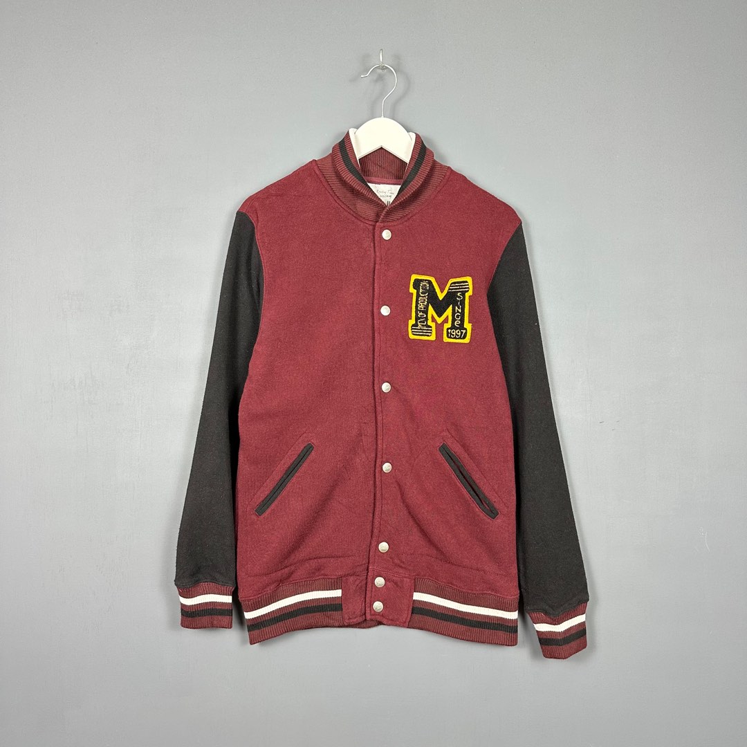 Varsity jacket embroidery, Men's Fashion, Tops & Sets, Hoodies on Carousell