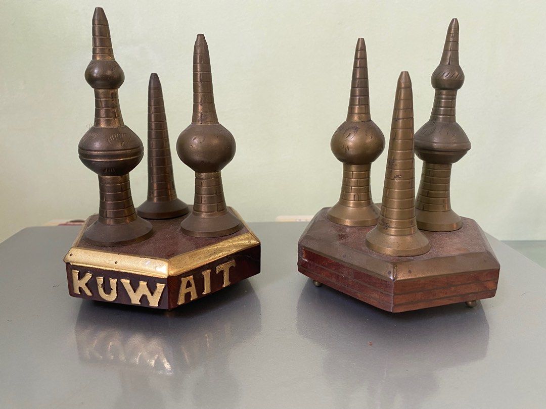 Vintage Kuwait Tower Brass Souvenir (Category: Vintage Collectibles) located in Manila. Submitted by aplt00 (Listing ID 1232411369, Image 1). Description: Rush Sale Vintage Kuwait Tower Brass 4.3 in X 3.2 in Fixed price - 3,000 for take all Used for display only Available for pick up and delivery (your preferred courier).