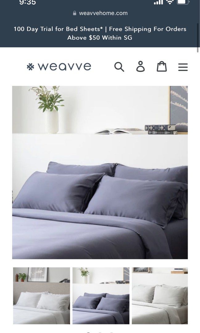 Weighted Blanket + Signature TENCEL™ Duvet Cover (Category: Bedding & Towels) located in Singapore. Submitted by gavrielle. (Listing ID 1232326862, Image 1). Description: Queen sized, 7kg.