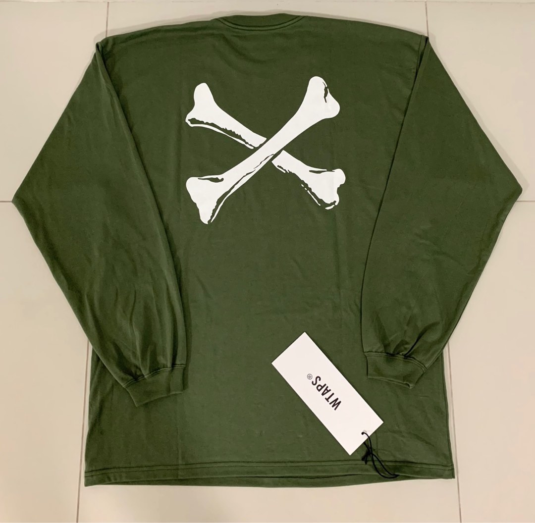 特価限定 WTAPS CROSSBONES LS OLIVE XL クロスボーン ロンT - トップス