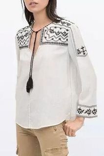 ZARA Bohemian Embroidered Tassel