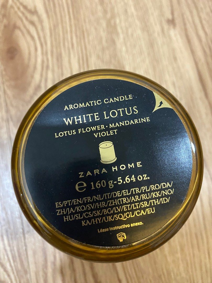 Zara home white lotus scented candles on Carousell