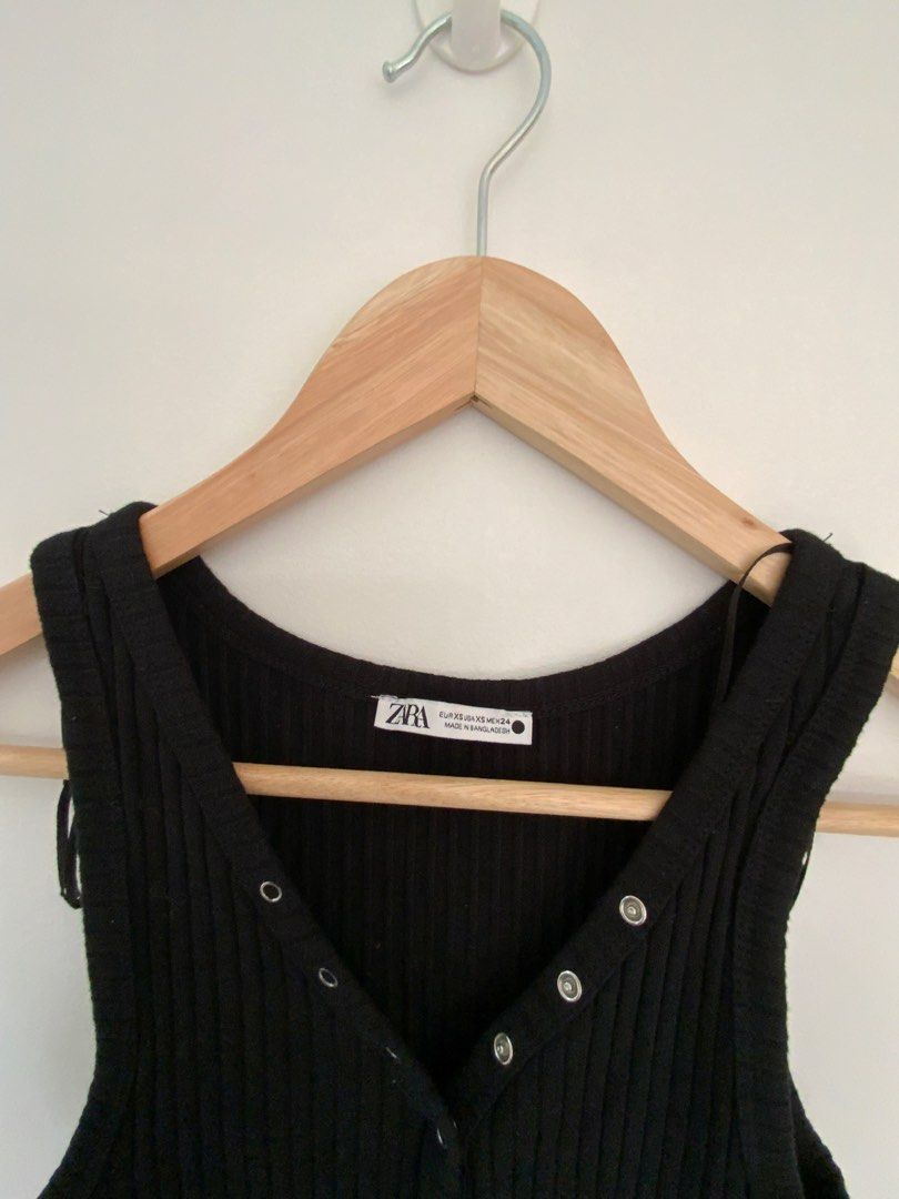 ZARA Ribbed bodysuit on Carousell