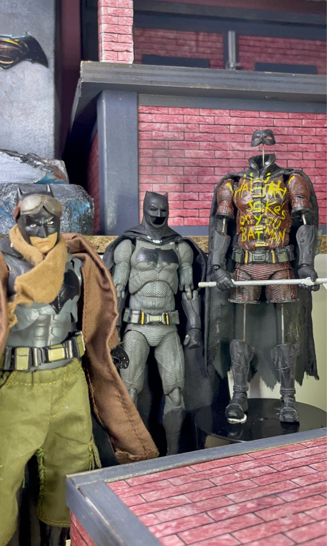 1 12 Custom Kitbash Knightmare Batman and Batmobile scale well