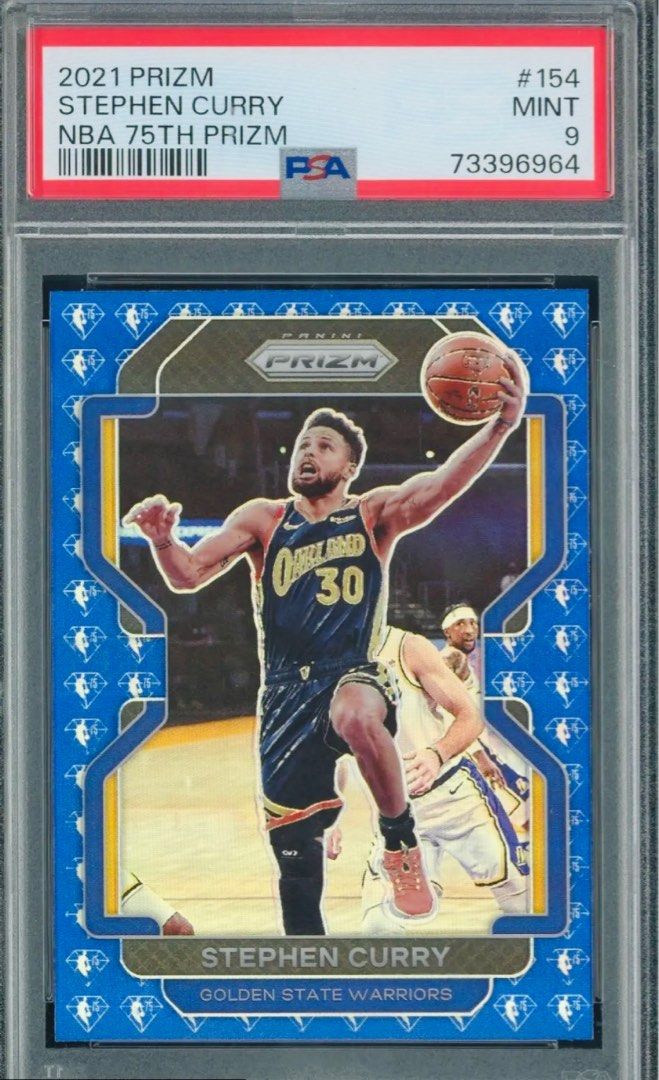 2021-22 Panini Prizm Stephen Curry NBA 75th Anniversary basketball