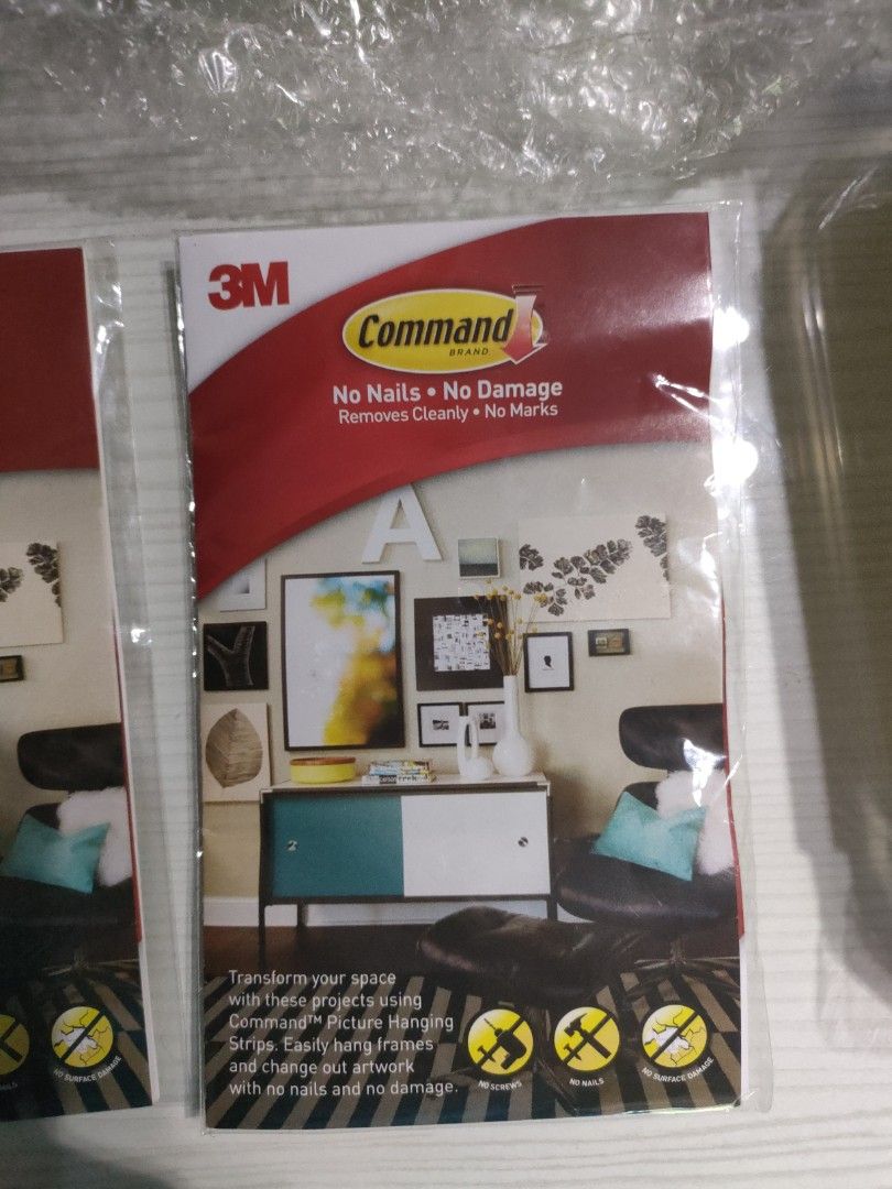 3M Command No nail no damage, Furniture & Home Living, Home Improvement