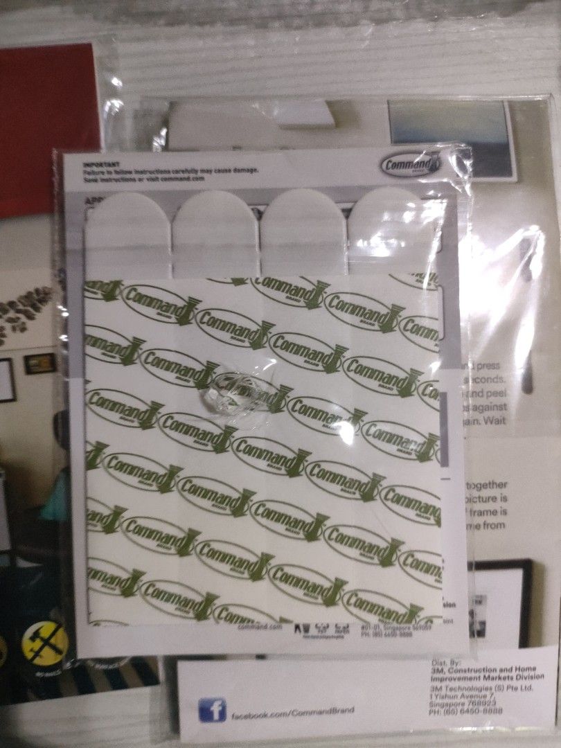 3M Command No nail no damage, Furniture & Home Living, Home Improvement