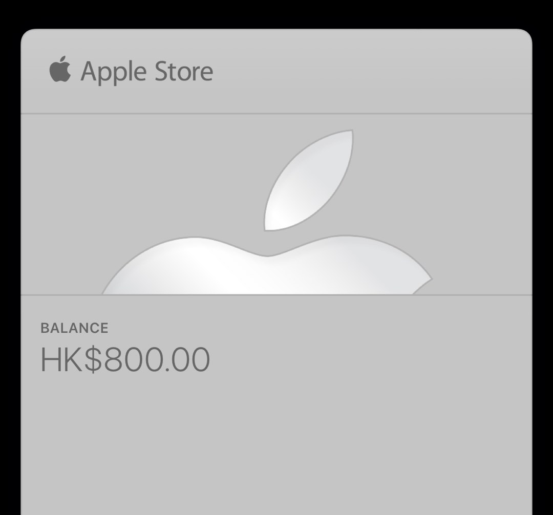 800 Apple gift card, 門票＆禮券, 商店或商場現金券 Carousell