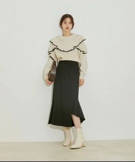單件免運 🇯🇵 vis-`a-vis 不規則裙擺設計魚尾裙 日牌正品