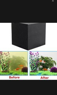 Active Carbon Filter box for fish aquarium. Effective filter as it absord impurities in the fish tank