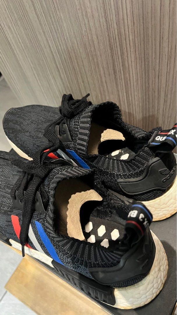 Adidas NMD R1 Primeknit Tri Color Black US8.5 UK8 FR42 Men s