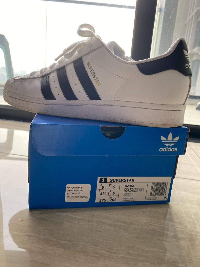 Adidas us 9 to uk navy discount