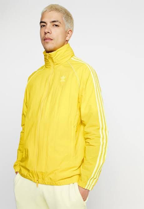 Adidas stadium jacket yellow clearance