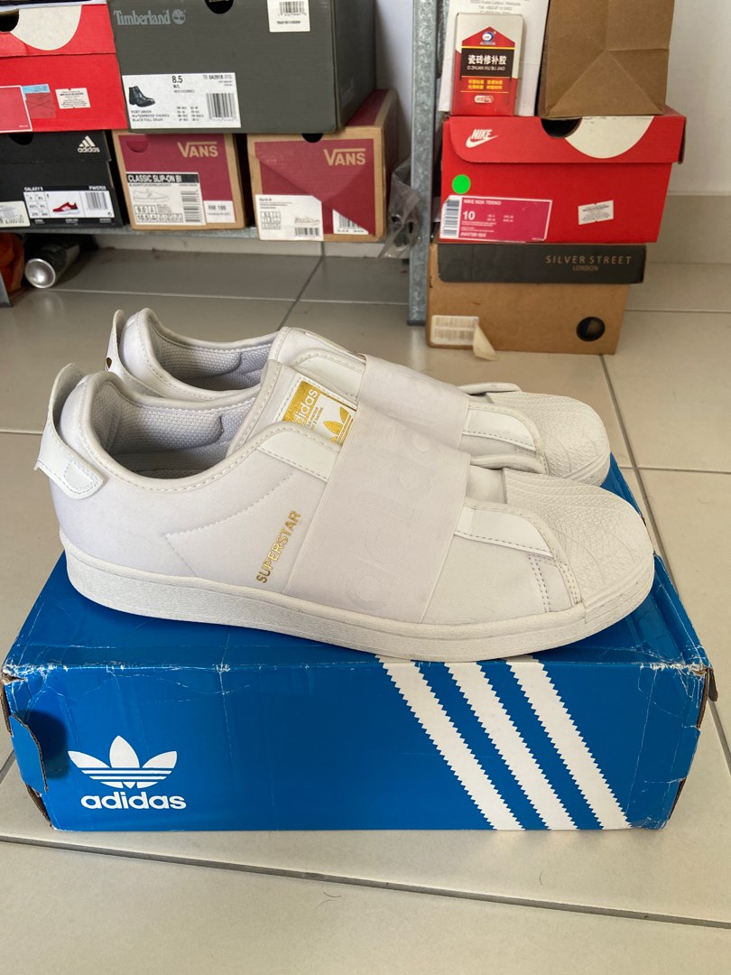 Adidas Superstar slip on white Men s Fashion Footwear Sneakers