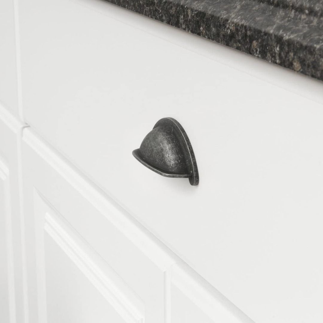 AmazonBasics Wide Bin Cup Drawer Pull 3.69in Length 10Pack, Furniture