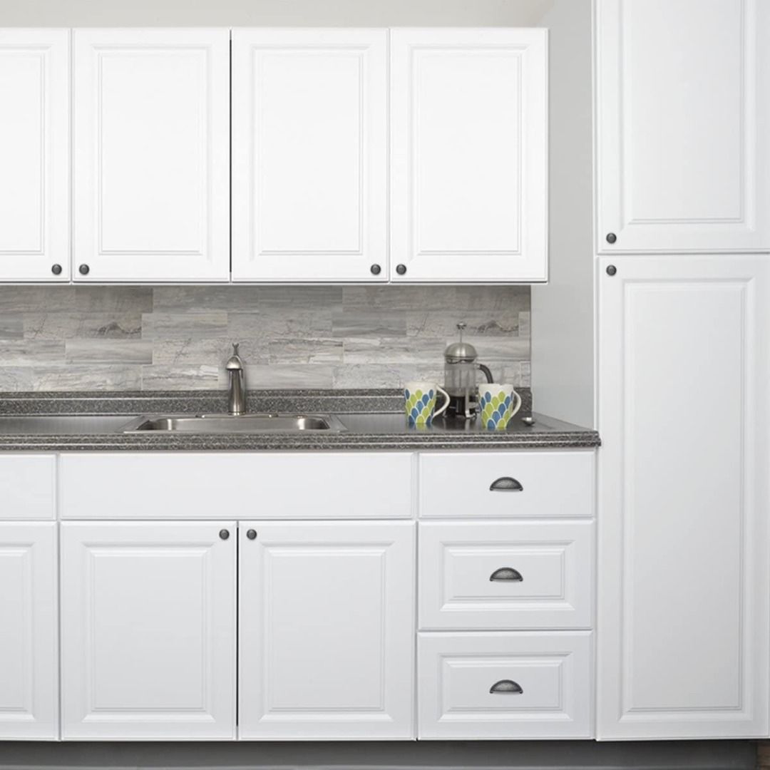 AmazonBasics Wide Bin Cup Drawer Pull 3.69in Length 10Pack, Furniture