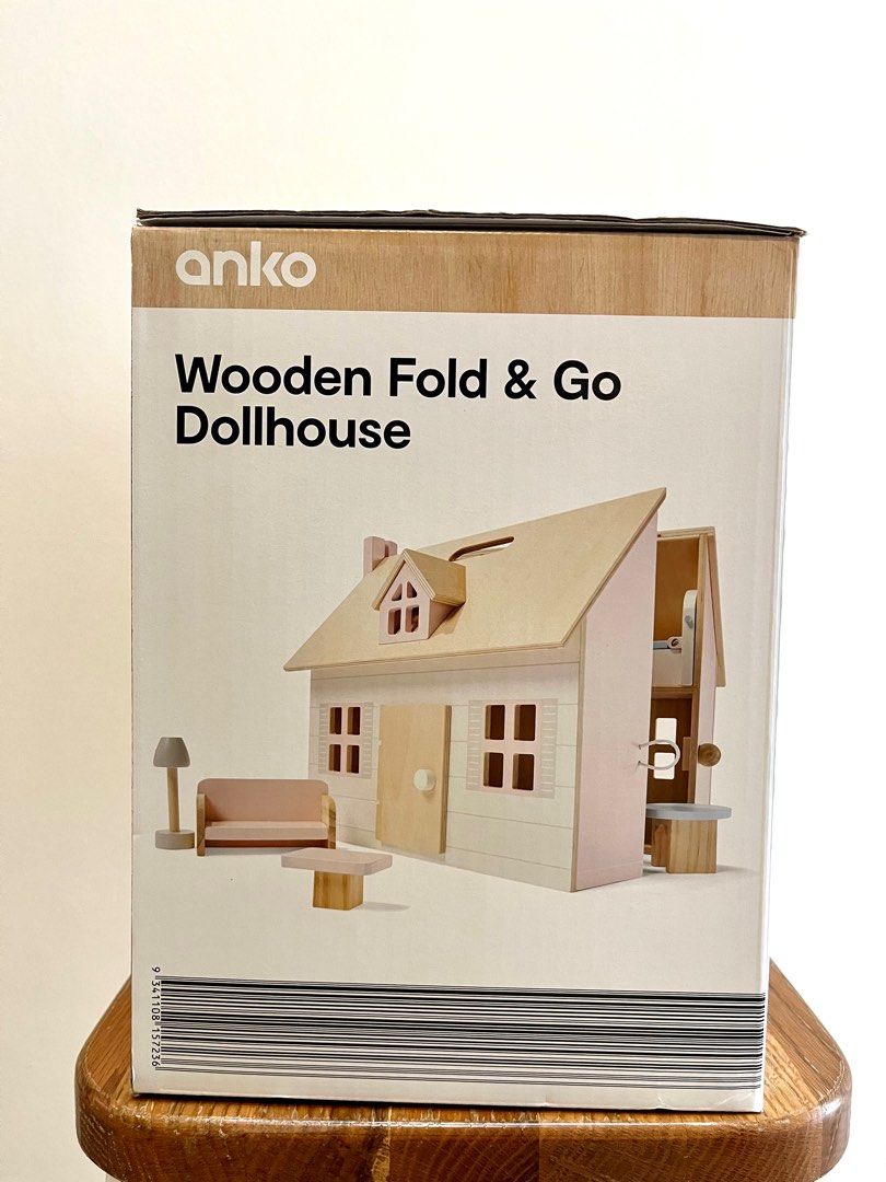 Anko Wooden Fold & Go Dollhouse (K Mart Australia), Hobbies & Toys