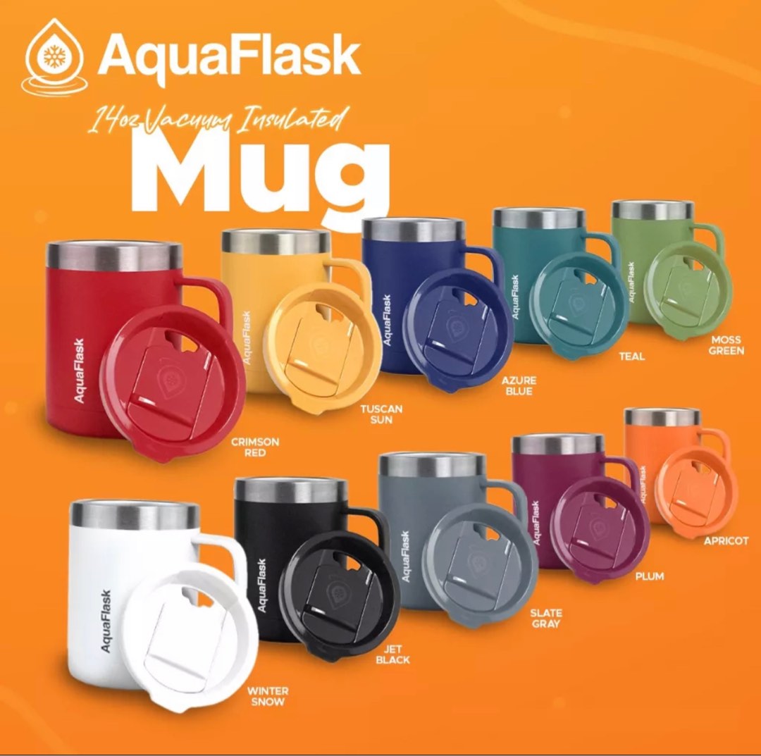 Aquaflask 14oz Insulated Mug, Furniture & Home Living, Kitchenware & Tableware, Coffee & Tea ...