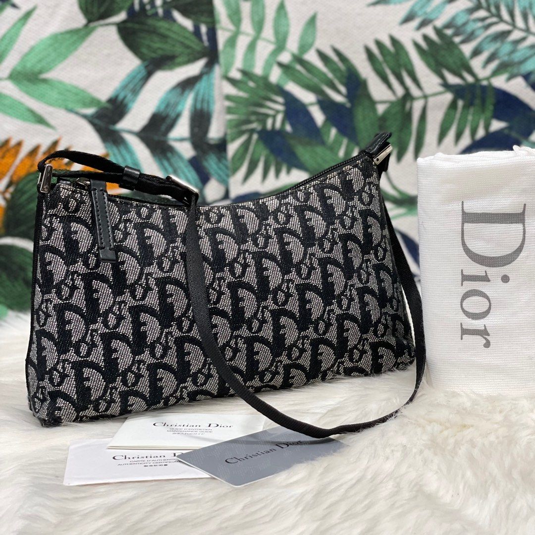 Vintage Christian Dior Trotter Pochette, Luxury, Bags & Wallets on Carousell