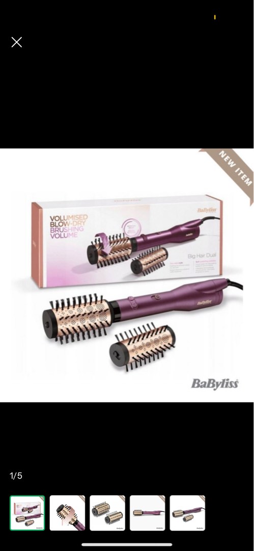 BABYLISS BIG HAIR DUAL HOT AIR STYLER - AS950E, Kesehatan & Kecantikan ...