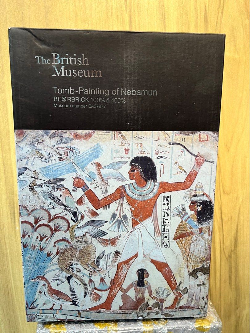 Bearbrick 400%+100% The British Museum (Tomb-painting of Nebamun