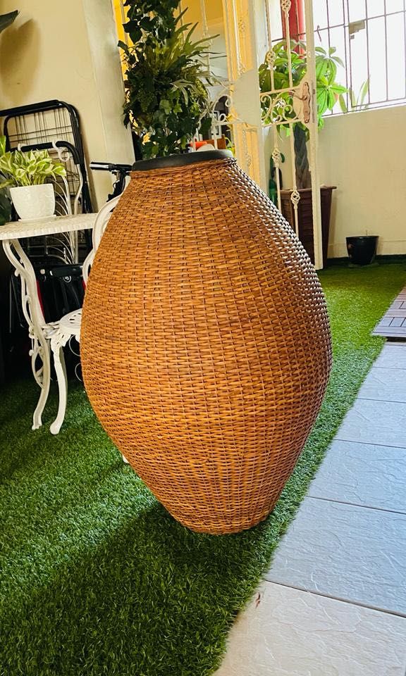 Big tall Rattan Vase, Furniture & Home Living, Gardening, Pots