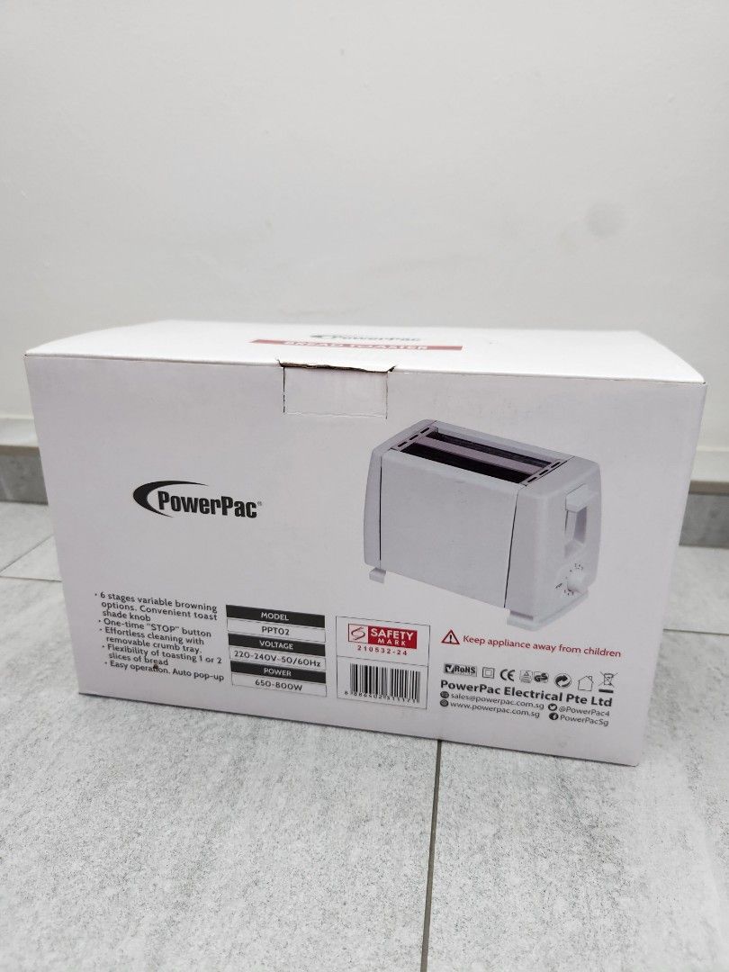 BNIB Powerpac Toaster, TV & Home Appliances, Kitchen Appliances, Ovens ...