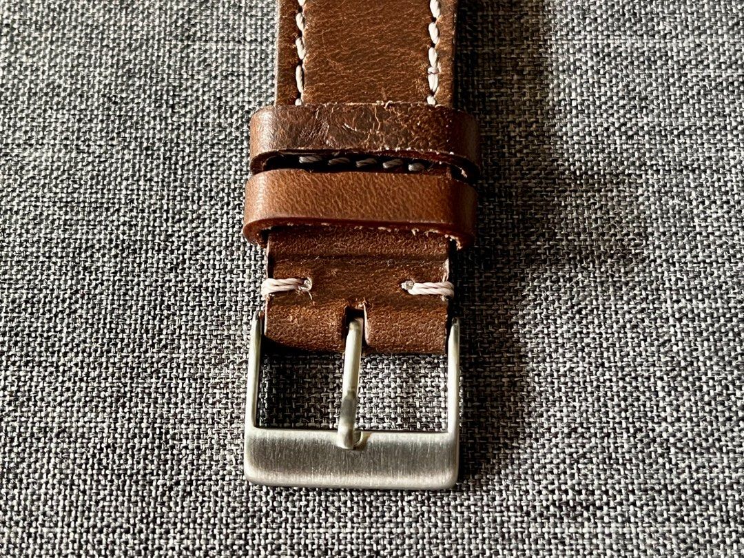 B R Bands 22mm Brown Horween Chromexcel Classic Leather Watch Strap