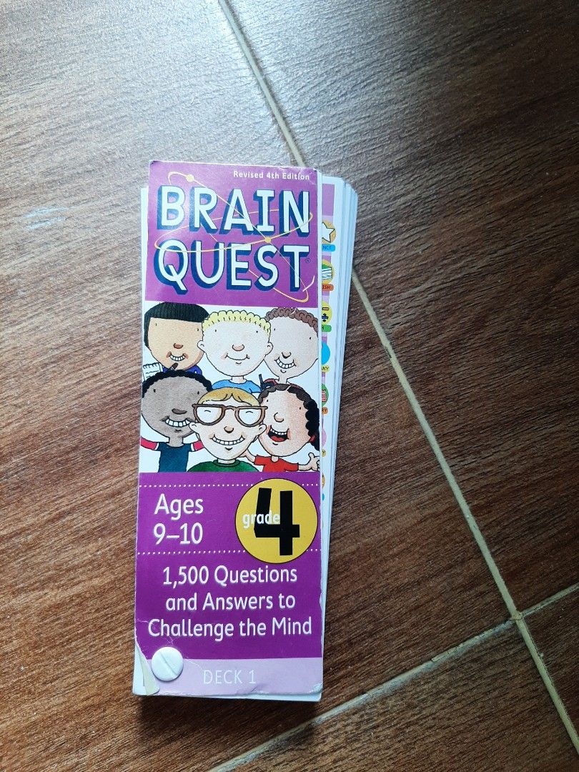 Brain quest grade 4 deck 1 on Carousell