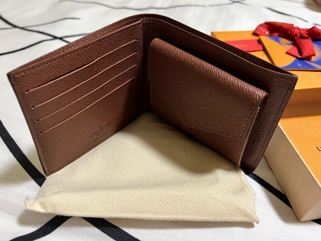 Louis Vuitton MARCO Wallet Billfold Monogram VIntage Authentic SD0968 Box
